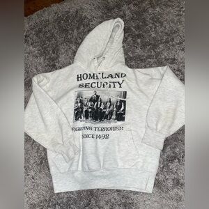 Homeland security Native American hoodie